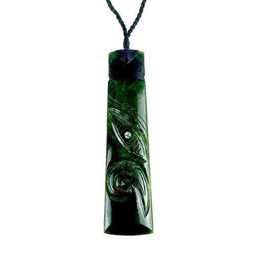 Handcrafted Pounamu Greenstone Manaia Necklace - A Touch of Maori Magic.